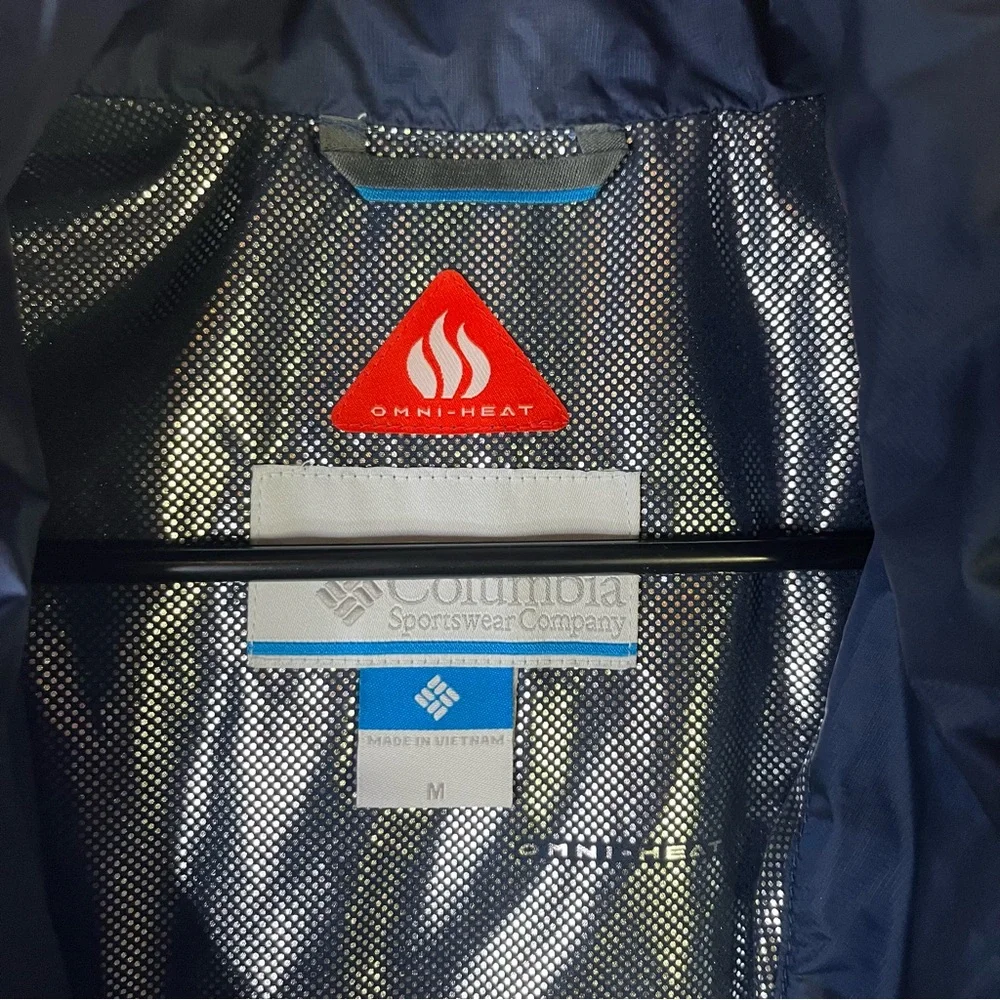 Columbia Blue Omni- Heat Insulated Puffer Zipper Vest Size Medium‎
